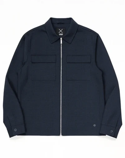 Clean Cut Copenhagen - Sigurd Structure Jakke - Navy